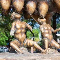 Vandalizaron escultura recientemente inaugurada en San Martín