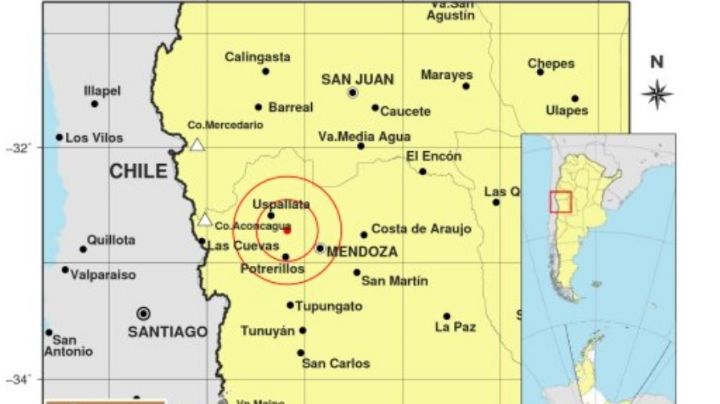 Fuerte temblor en Mendoza
