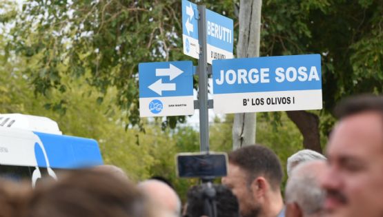 Una calle de San Martín lleva el nombre de Jorge Sosa