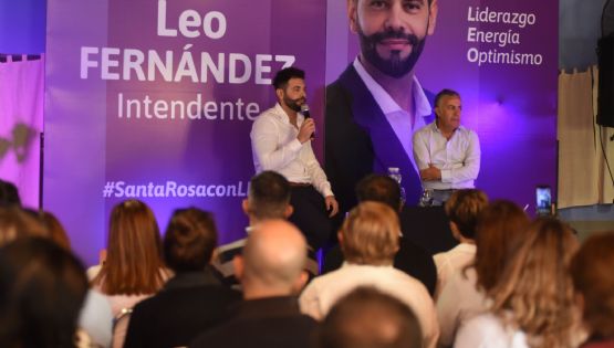 Cornejo presentó a Leo Fernández como precandidato a intendente de Santa Rosa