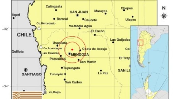 Fuerte temblor en Mendoza