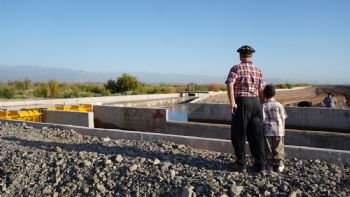 Inauguraron en Las Heras la modernización del Sistema de Riego Hijuela Esteban