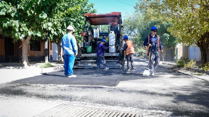 Guaymallén comenzó el asfaltado de la calle Chuquisaca